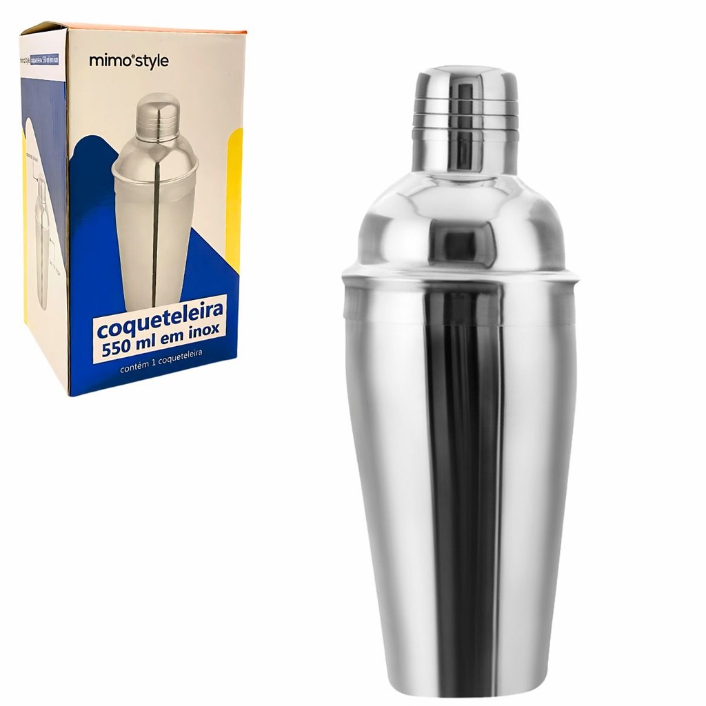 Coqueteleira para Drinks 550ml em Inox 4253 - Mimo Style em Oferta na Shopee