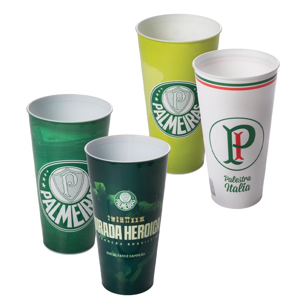 Copo de Plástico 700 ml - Palmeiras -Oficial Plasutil em Oferta na Shopee