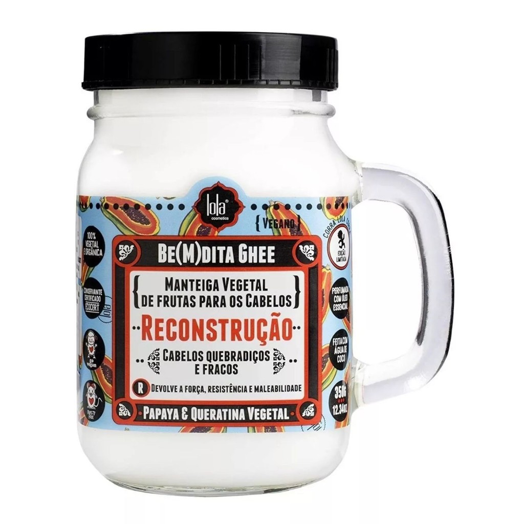Máscara De Reconstrução Lola Cosmetics Bemdita Ghee 350g - Beauty
