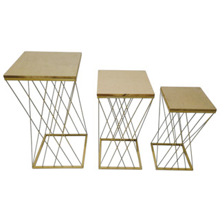 Kit De 3 Mesas Teia De Ferro Para Decoração De Festas em Oferta na Shopee