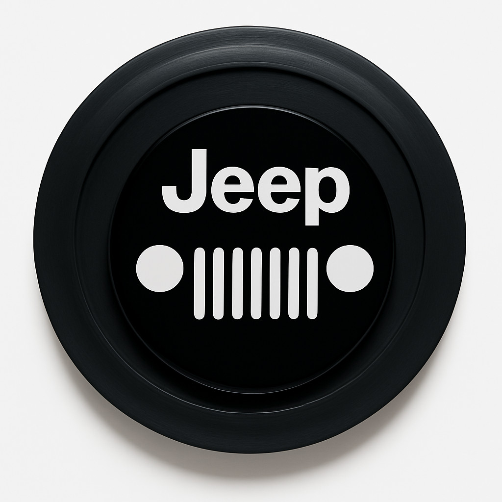 Botão de Buzina Universal Volantes Esportivos Encaixe de 4.3Cm Com Emblema Jeep acessório automotivo