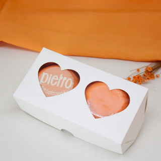 10 caixas brancas com visor coração para presente 15,5x8x4 em Oferta na Shopee