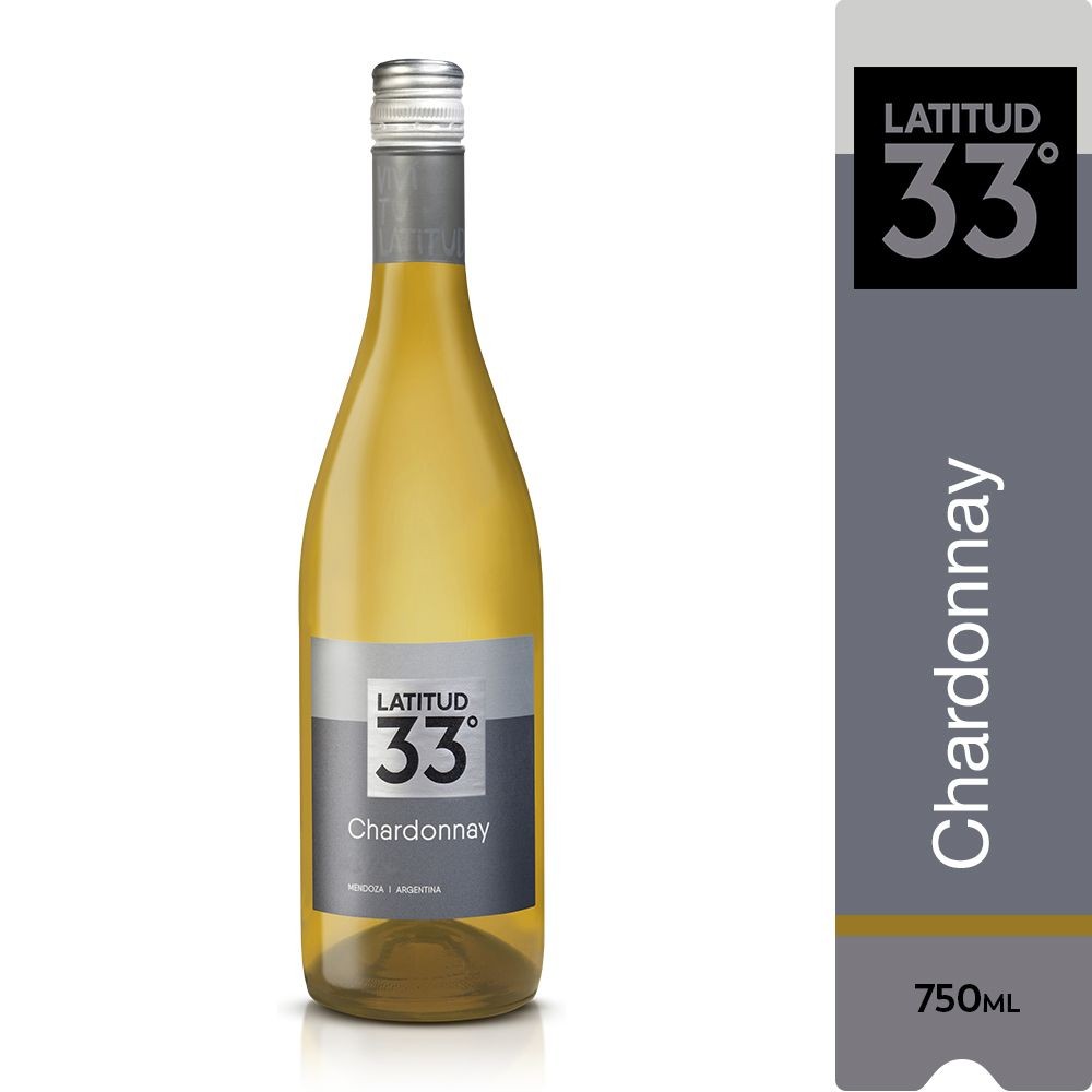 Vinho Branco Latitud 33 Chardonnay 750ml - Food & Beverages