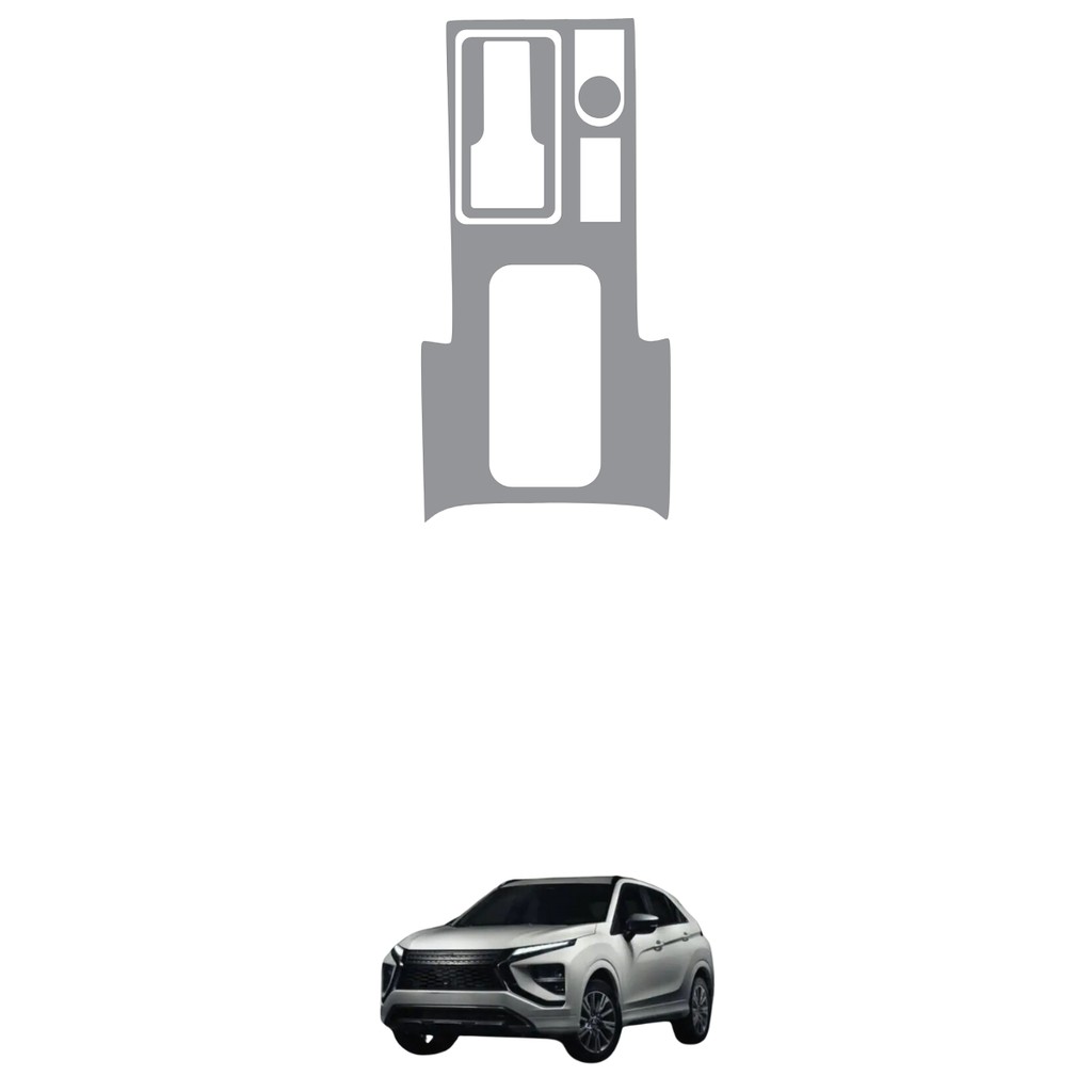 Película PPF Proteção Kit Console Central Mitsubishi Eclipse Cross HPE-S 4X4 2025 Transparente TPU Anti Risco