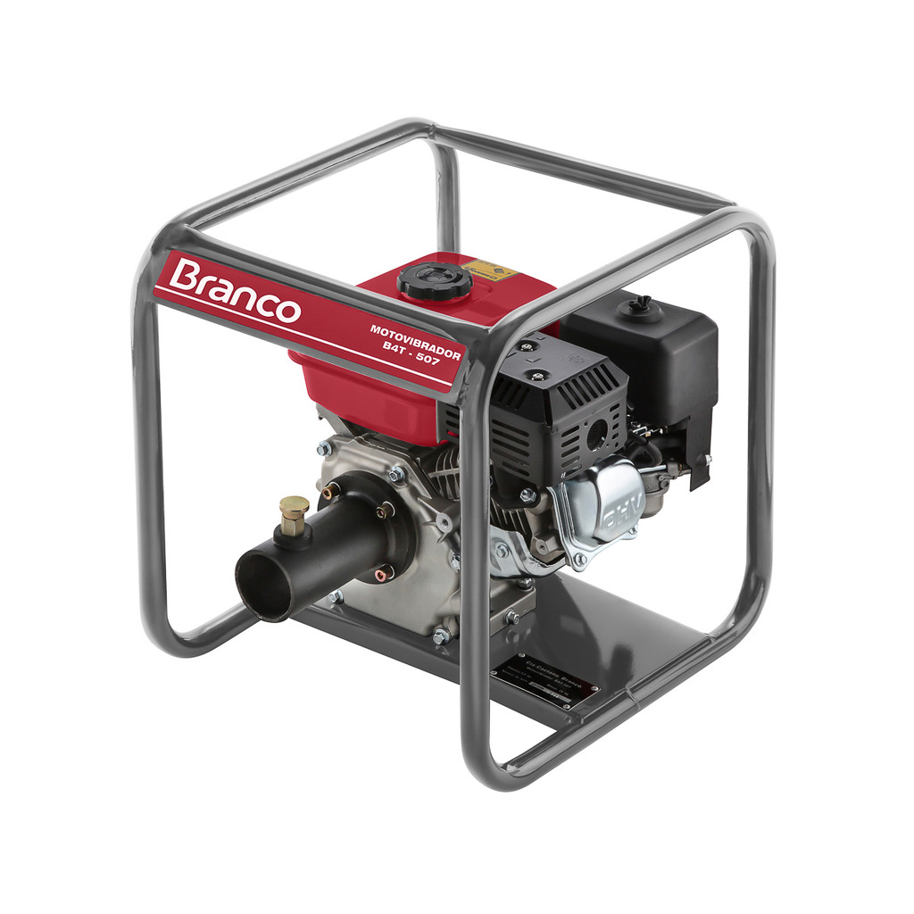 Motovibrador de Concreto á Gasolina Branco B4T 507  5,5 HP