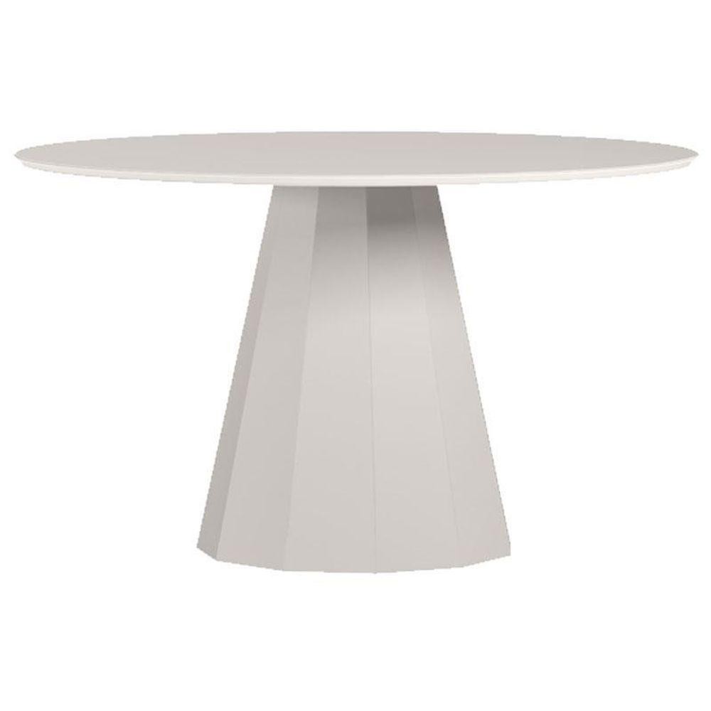Mesa De Jantar 135x135 Cm Isis Com Vidro Off White – New Ceval em Oferta na Shopee