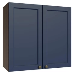 Armário Aéreo 70 cm 2 Portas Rustic/Azul Vik Madesa