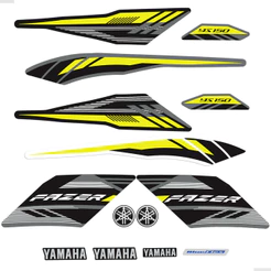 Adesivos Para Moto Yamaha Fazer 150 SED YS 2016 + Emblemas