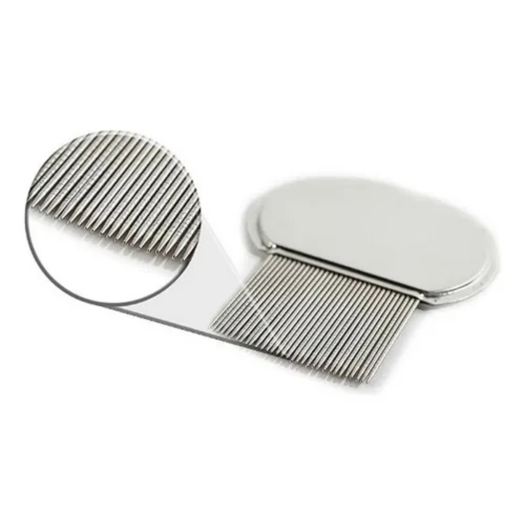 Pente Fino Inox Extrator De Piolhos E Lêndeas - Supermedy em Oferta na Shopee