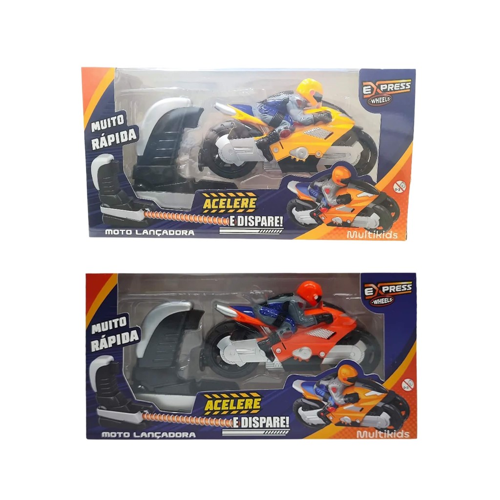 Brinquedo Infantil Sortido e Unitário Express Wheels Moto Lançadora Multikids - BR2230 em Oferta na Shopee