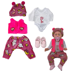 Roupa Bebe Reborn Boneca Mamãe Reborn Brilha no Escuro - Veste de 45 a 50cm!