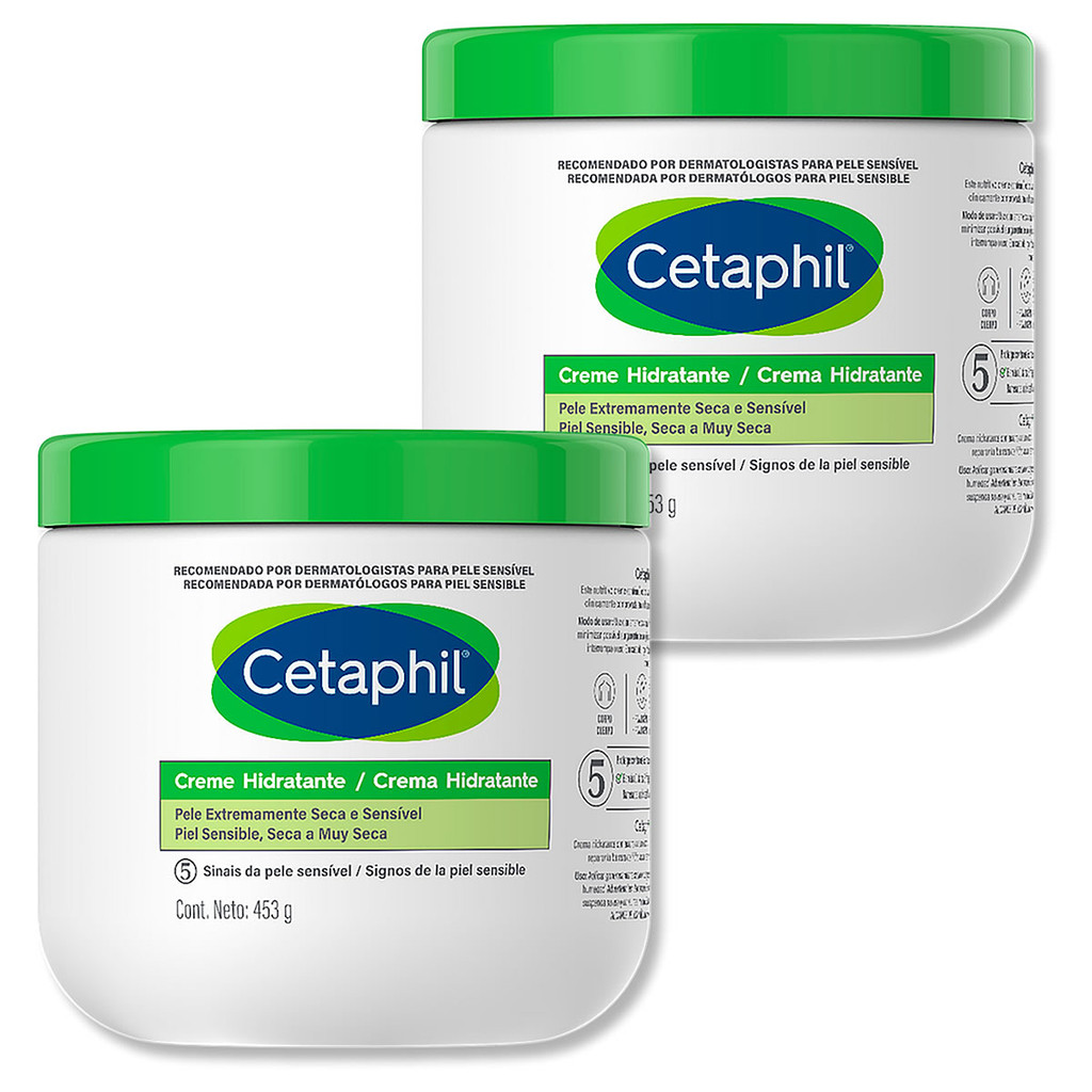 Kit 2 Und Cetaphil Creme Hidratante 453g em Oferta na Shopee