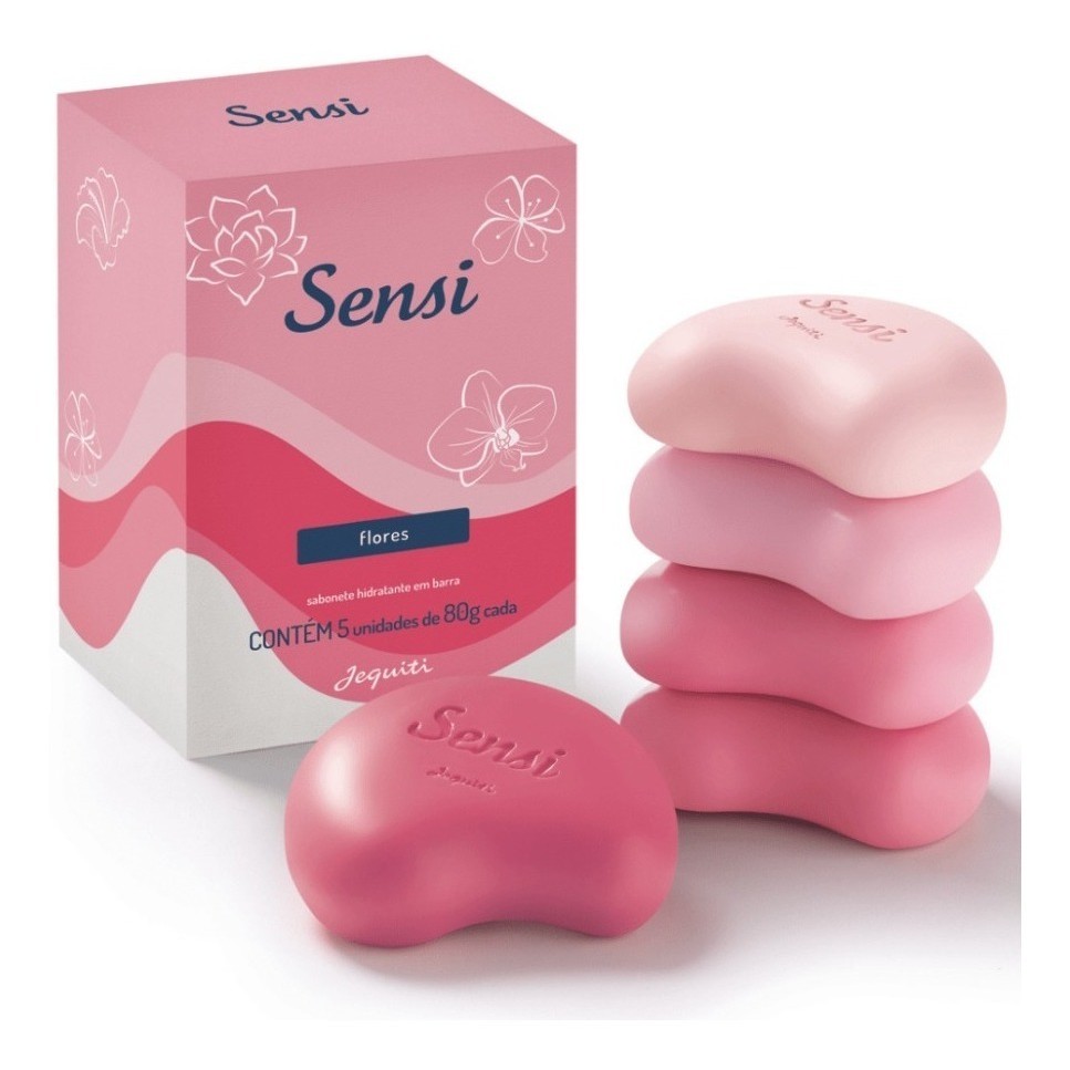 Sabão Em Barra Jequiti Sensi Flores 80g