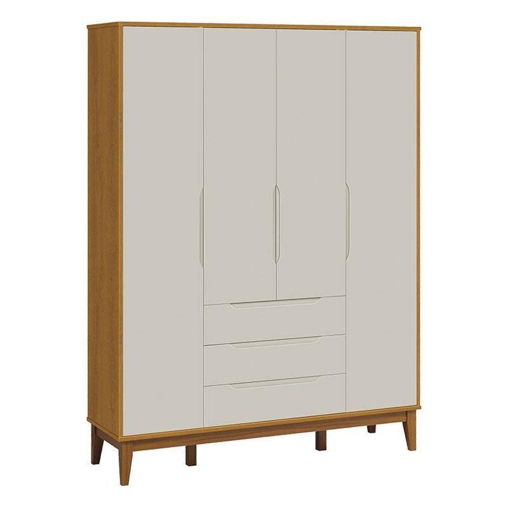 Guarda Roupa Infantil Classic Elfe Areia Acetinado Savana Amadeirado - Reller em Oferta na Shopee