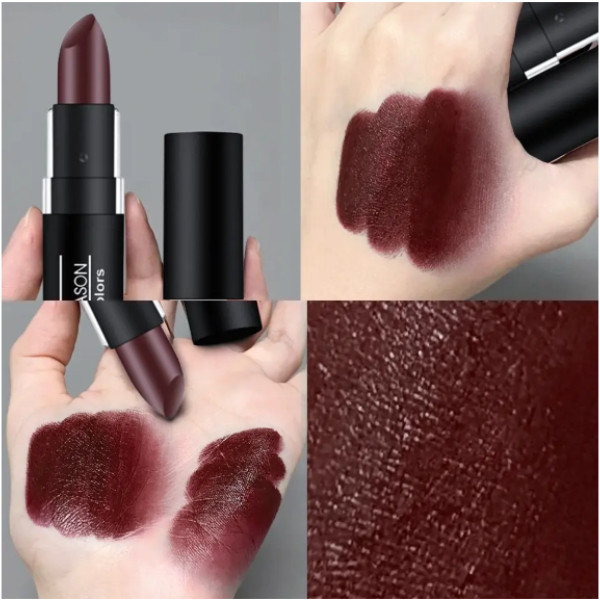Batom Escuro Branco Nu Vampiro Verde Oliva Preto Roxo Halloween Maquiagem Criativa Retro em Oferta na Shopee