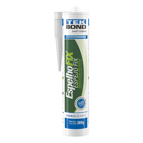 Cola Tudo Adesivo Fixa Espelho Vidro Metal Pvc 389g Tekbond