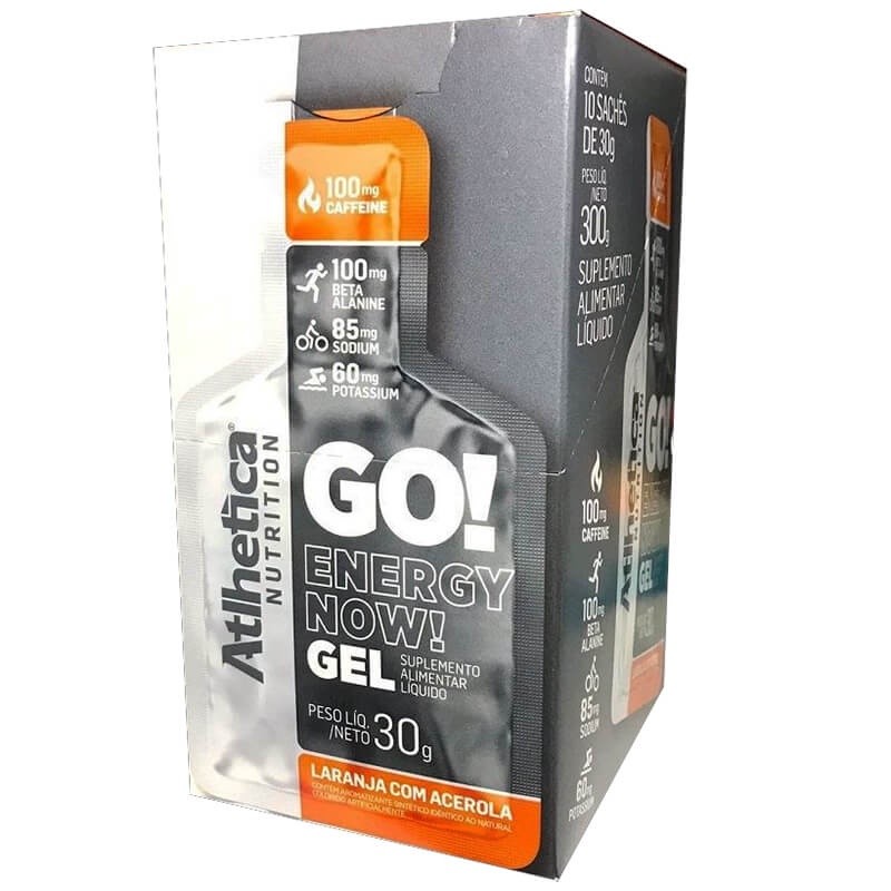Go Energy Now Gel Display 10 sachês - Atlhetica Nutriton Go Energy Now Gel Display 10 sachês - Atlhetica Nutriton