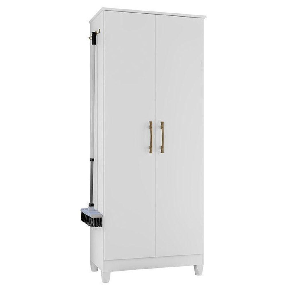 Armário Multiuso Jade Branco Brilho Moval em Oferta na Shopee