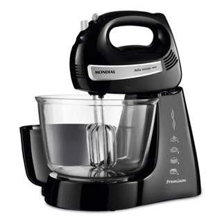 Batedeira Mondial Bella Massa 4 Velocidades + Turbo 500W Preto/Inox 220V - B-23 NP em Oferta na Shopee
