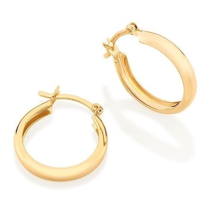Brincos Rommanel Feminino Banhado Ouro 18k Argola Original Antialergico Brinco dia a dia 520901 em Oferta na Shopee