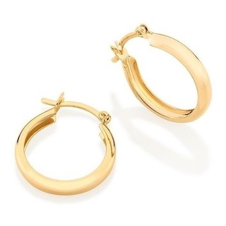 Brincos Rommanel Banhado Ouro 18k Argola Original Antialergico Brinco dia a dia 520901