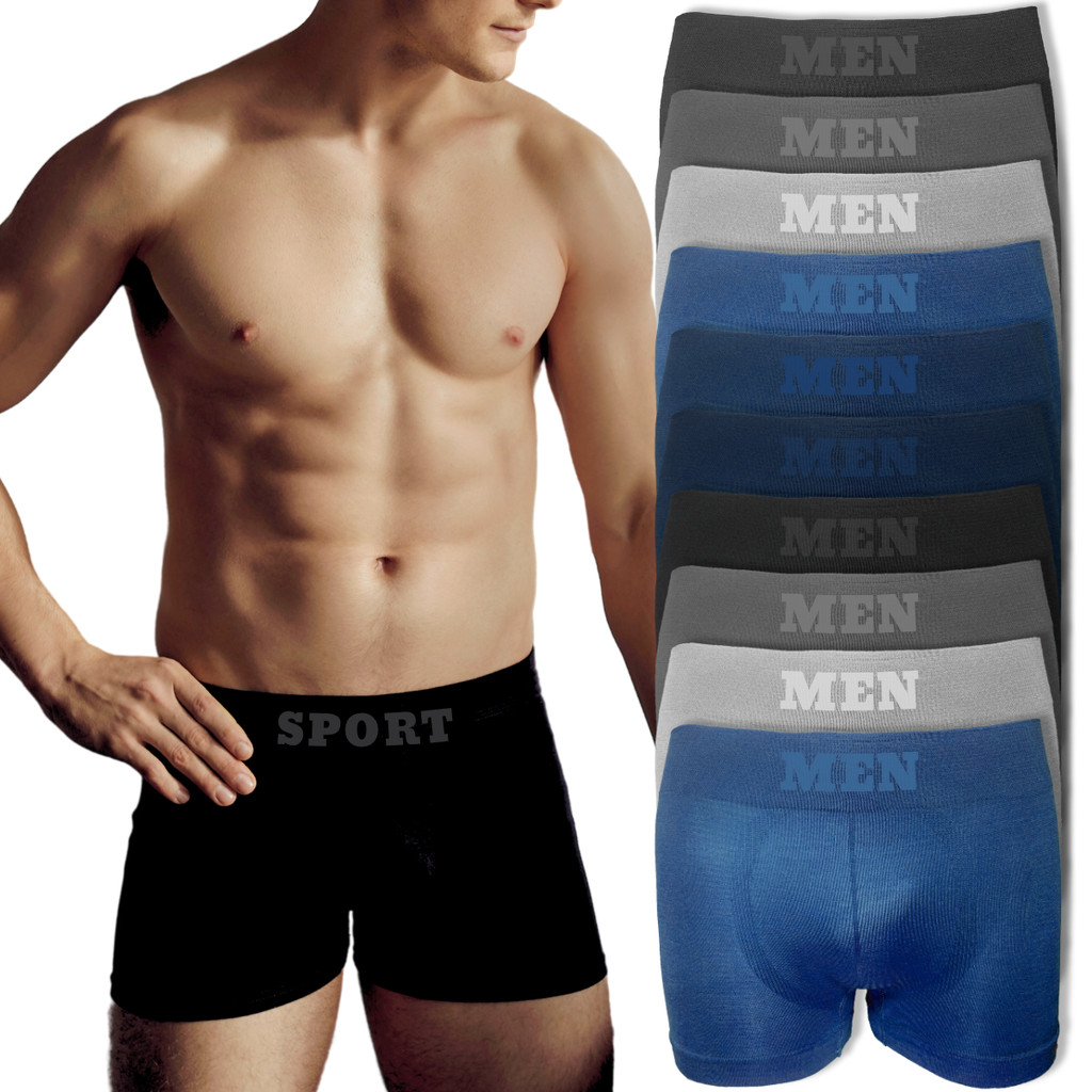 Kit 10 Cueca Boxer Masculina Respirável Adulto Cores Variadas For Man