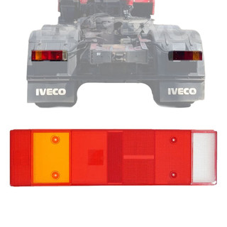 Lente da Lanterna Traseira Iveco Strallis Tector 1999 A 2007 93161844 Passageiro Motorista Universal