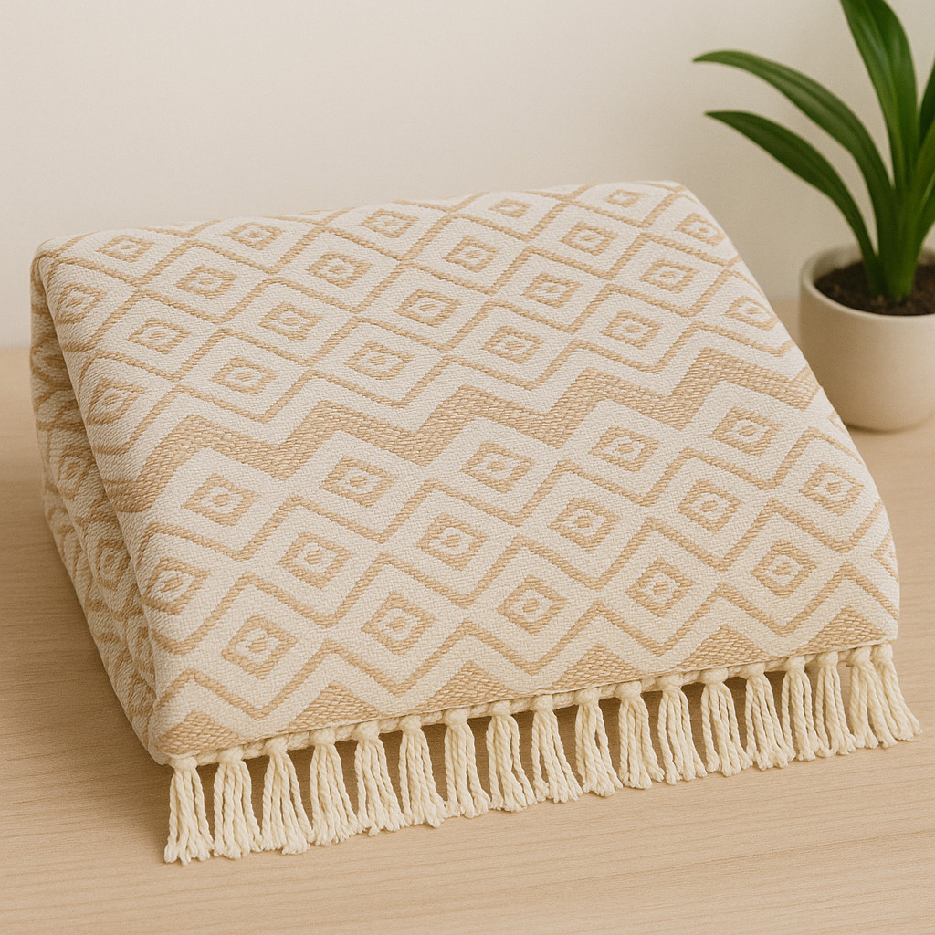 Manta para Sofá Luxo Gigante 3,0x1,8m Decorativa Premium de Algodão Capa Protetora Grande e Elegante