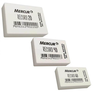 Borracha Escolar Natural Record - Mercur em Oferta na Shopee