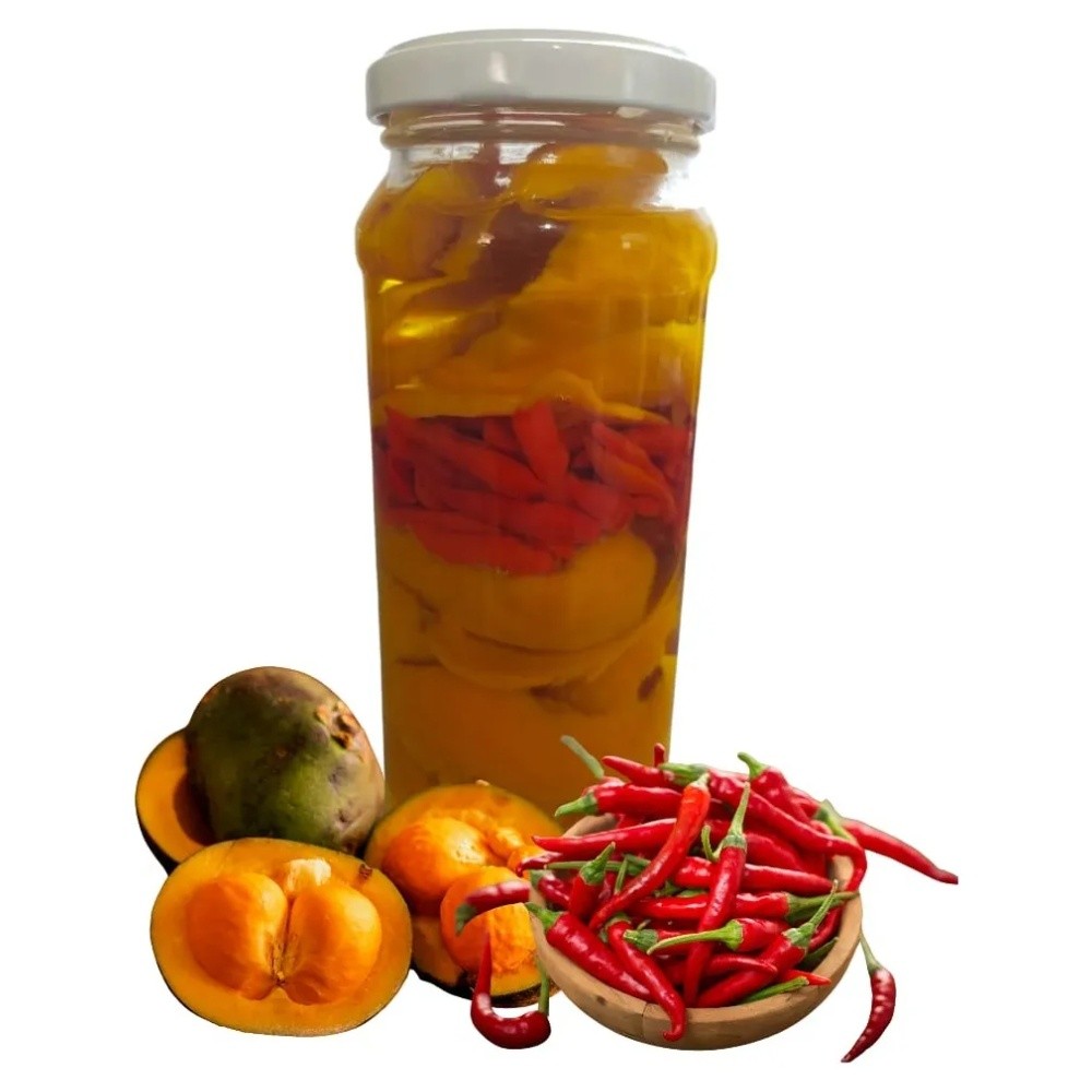 Pequi Fatiado Com Pimenta Malagueta Em Conserva No Óleo 340g