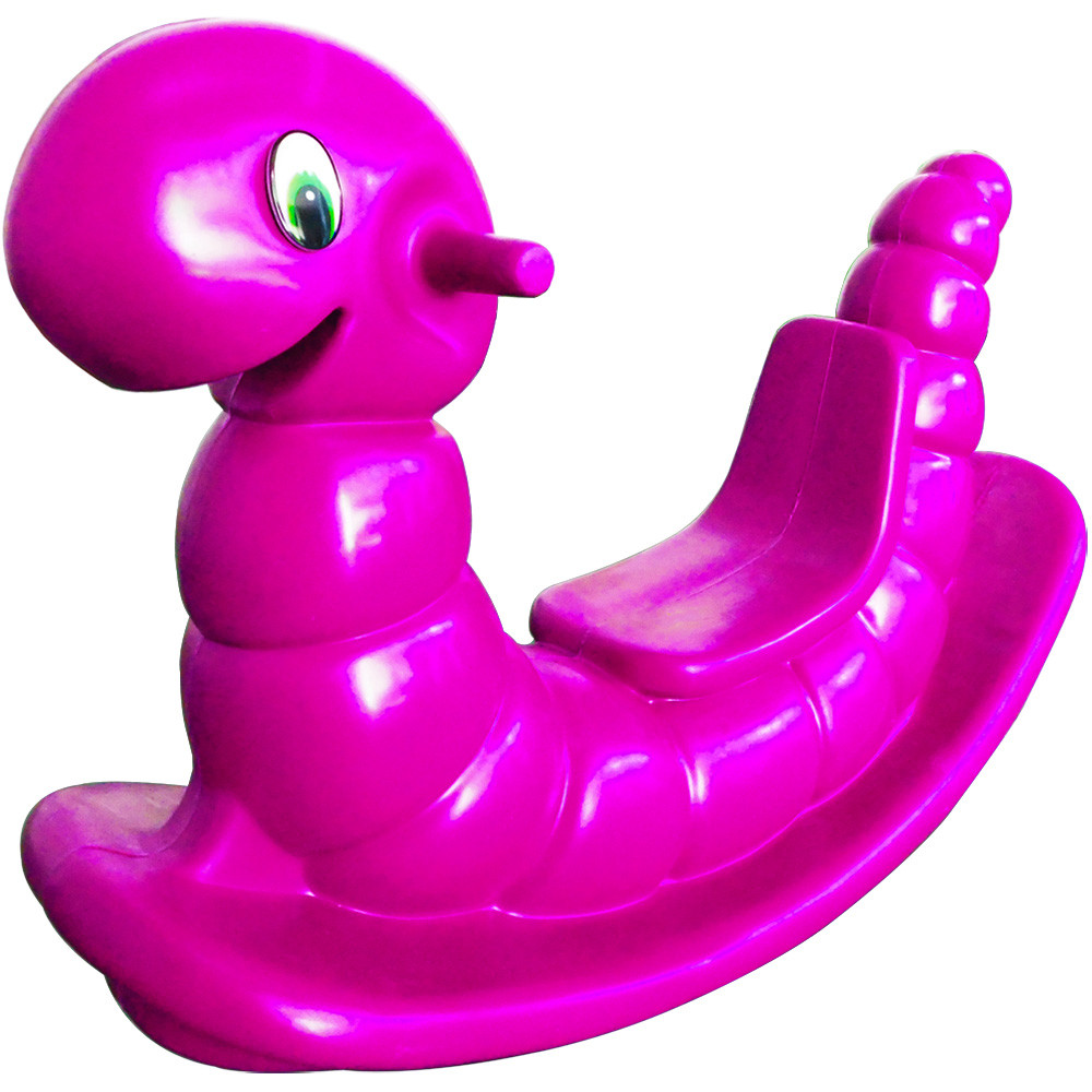 Gangorra Infantil Minhoquinha Nhoca Rosa de Plástico Moldado em Oferta na Shopee