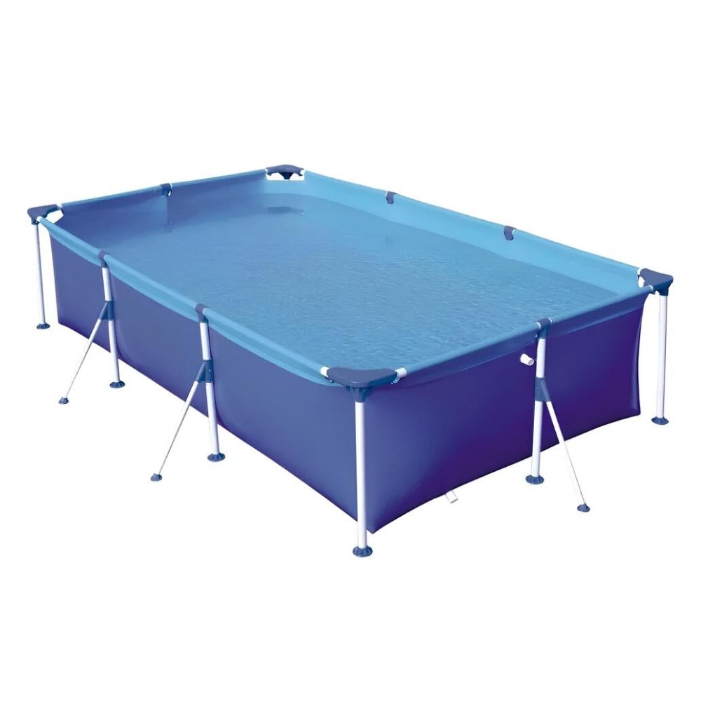 Piscina Retangular Estrutural Premium PVC 3700 Litros - Mor em Oferta na Shopee