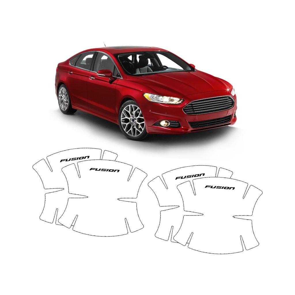 Kit De Adesivo Transparente Protetor Para Maçaneta De Porta Ford Fusion