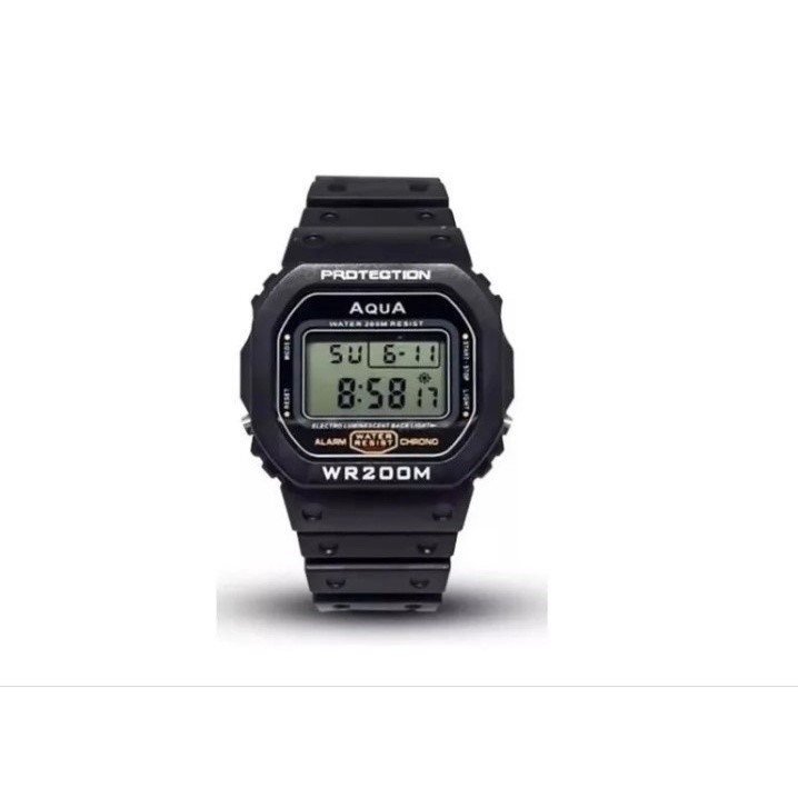Relógio digital masculino Aqua 200 mts