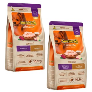 Kit 2 Special Dog Ultralife Adultos Raças Pequenas Sabor Frango - 10,1Kg em Oferta na Shopee