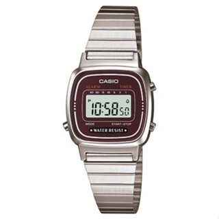 Relógio Casio Vintage LA670WA-4DF Prata Feminino em Oferta na Shopee