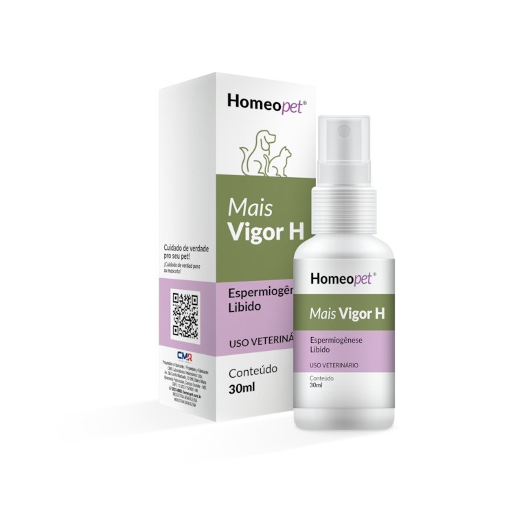 Mais Vigor H Aumento de Libido 30ml Cães e Gatos - Homeopet