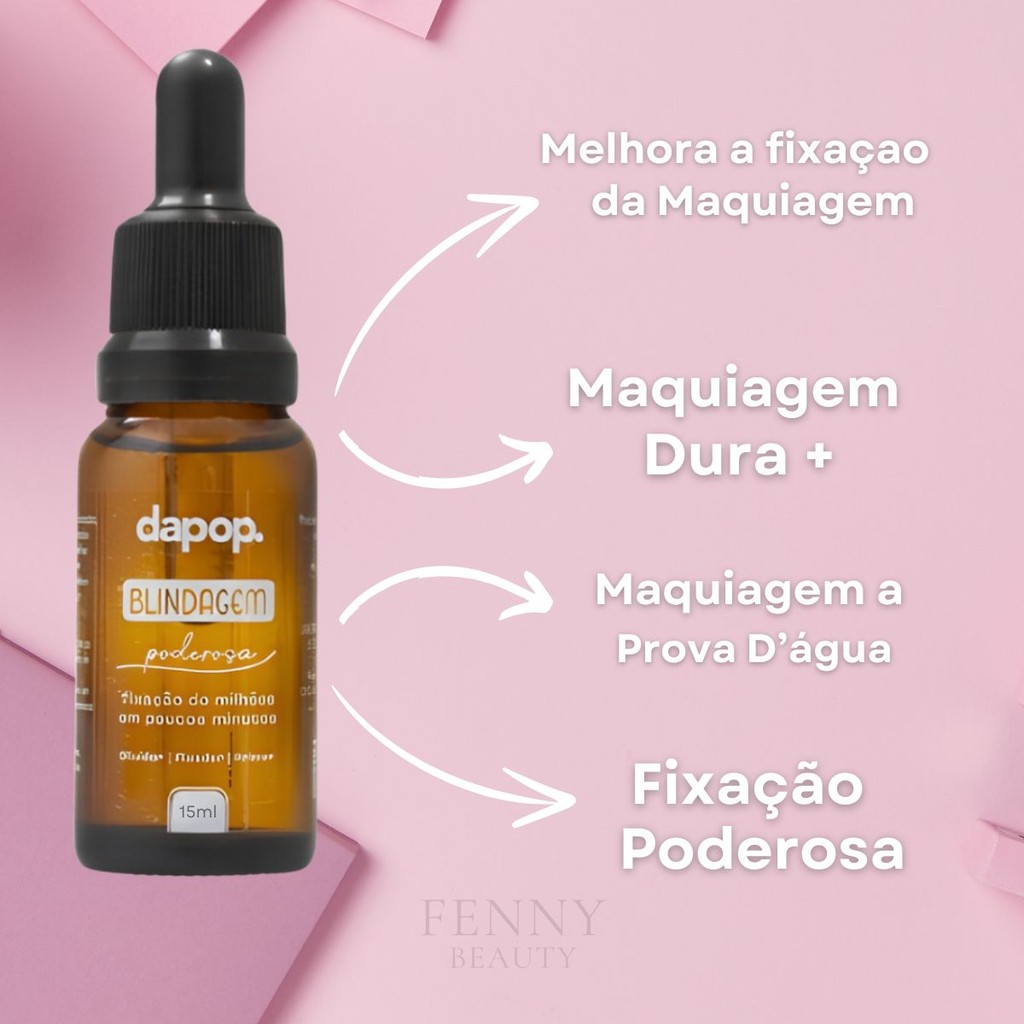Kit Pó Microfinish Powder Playboy + Blindagem Poderosa 15ml Dapop + Bruma Fixadora Matte Lady Beauty