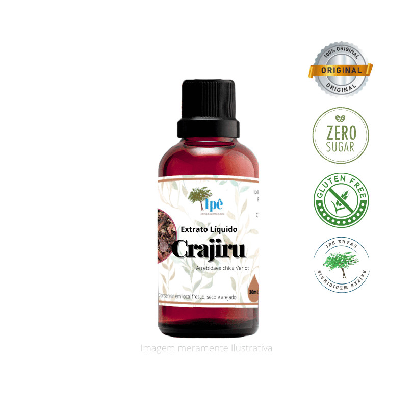 Extrato Liquido de Crajiru (Arrabidaea Chica) Pariri, 30ml - Ipê Ervas
