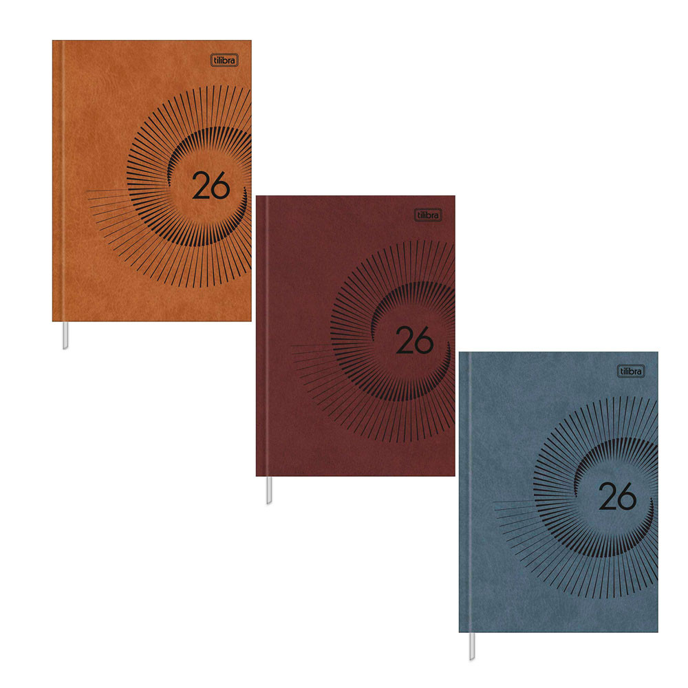 Agenda executiva costurada diária Prátika 205x145mm 2026 Tilibra em Oferta na Shopee