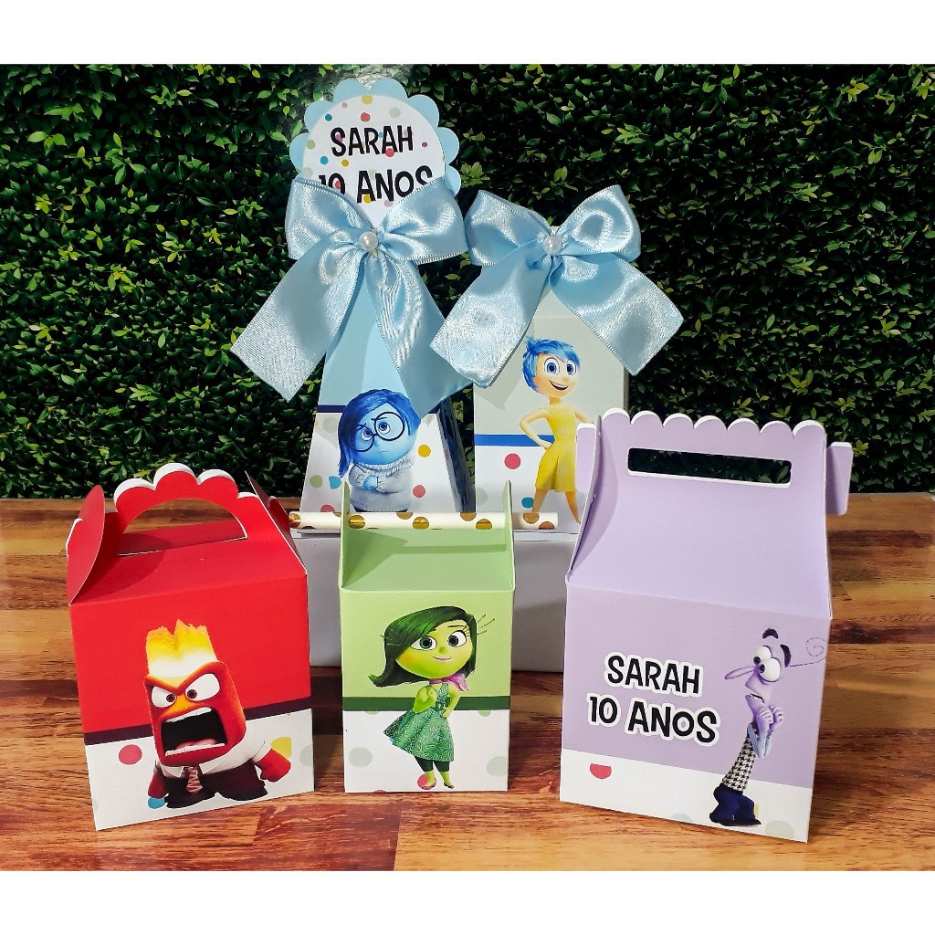 PEGUE E MONTE - Kit Festa Personalizados Divertidamente FAZEMOS QUALQUER TEMA Lembrancinhas Caixinhas para festa