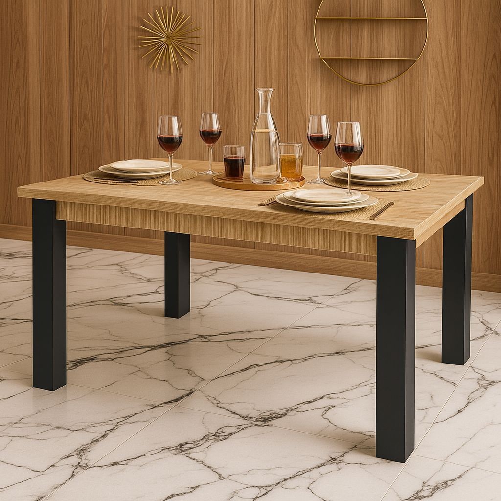 Mesa para Sala de Jantar 4 Lugares – Formato Retangular 120x90cm