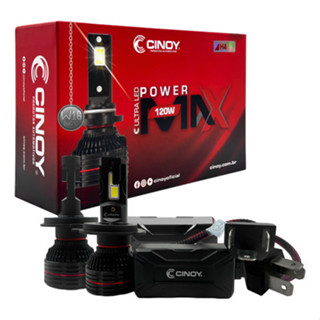 Par Lâmpada Ultra Led Cinoy Power Max H4 12v 16000 Lumens em Oferta na Shopee