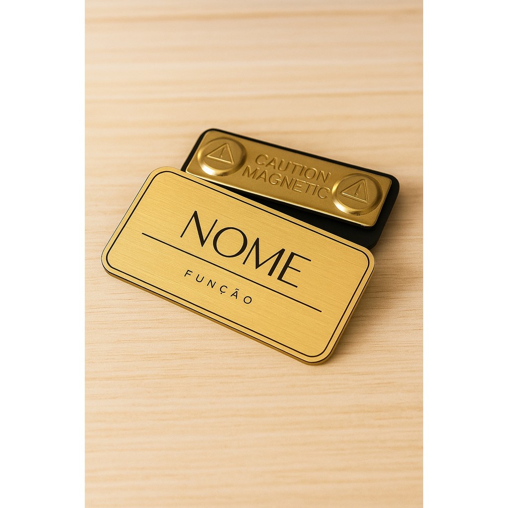 Broche Crachá Personalizado em Acrílico – Brinde Corporativo, Empresas e Eventos