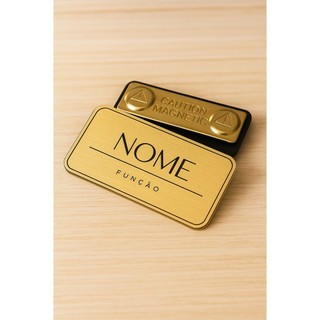 Broche Crachá Personalizado em Acrílico – Brinde Corporativo, Empresas e Eventos