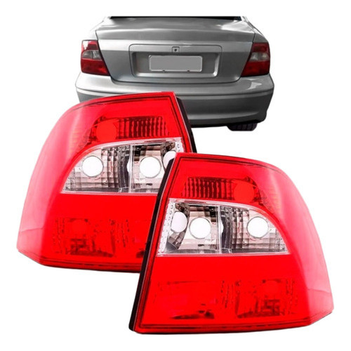 Par Lanterna Traseira Vectra 2000 01 2002 2003 2004 Cristal