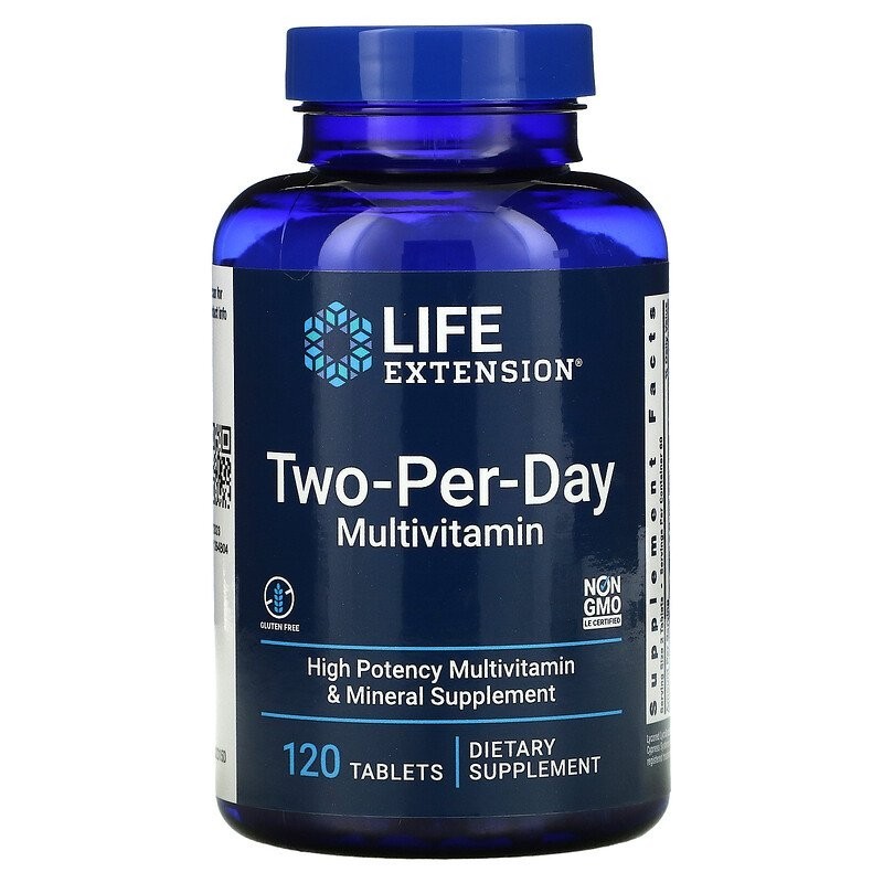 Two-Per-Day Multivitamin (120 Tablets) - Life Extension