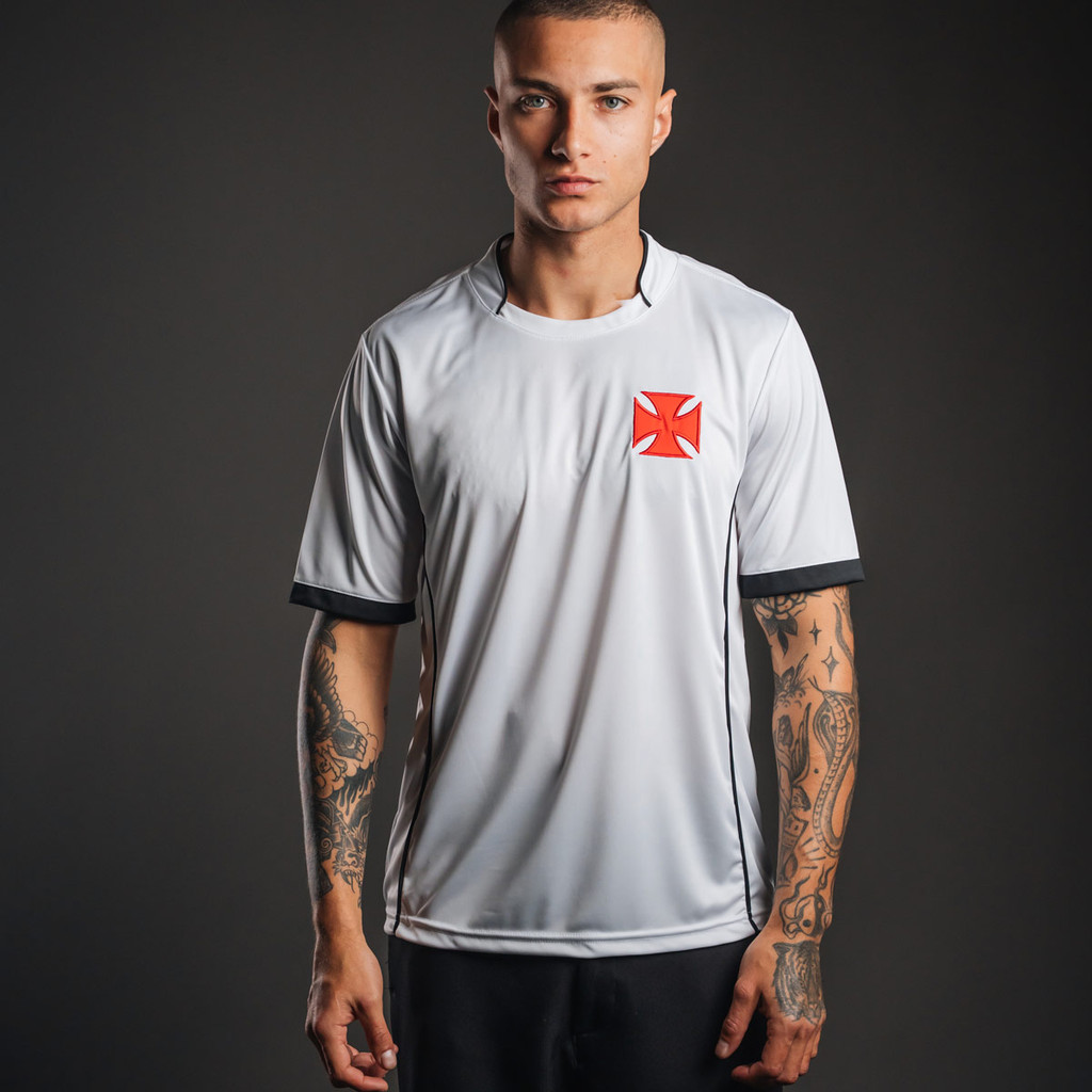 Camisa Vasco Torcedor Dry Branca Masculina Oficial em Oferta na Shopee