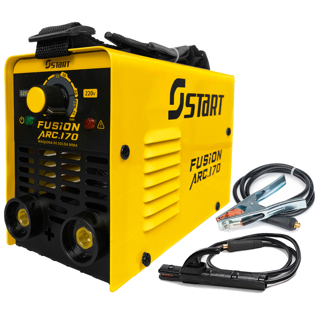 Máquina De Solda Inversora 170a Portátil Mma Tig Bivolt Start Com Acessórios Fusion Arc 170 em Oferta na Shopee