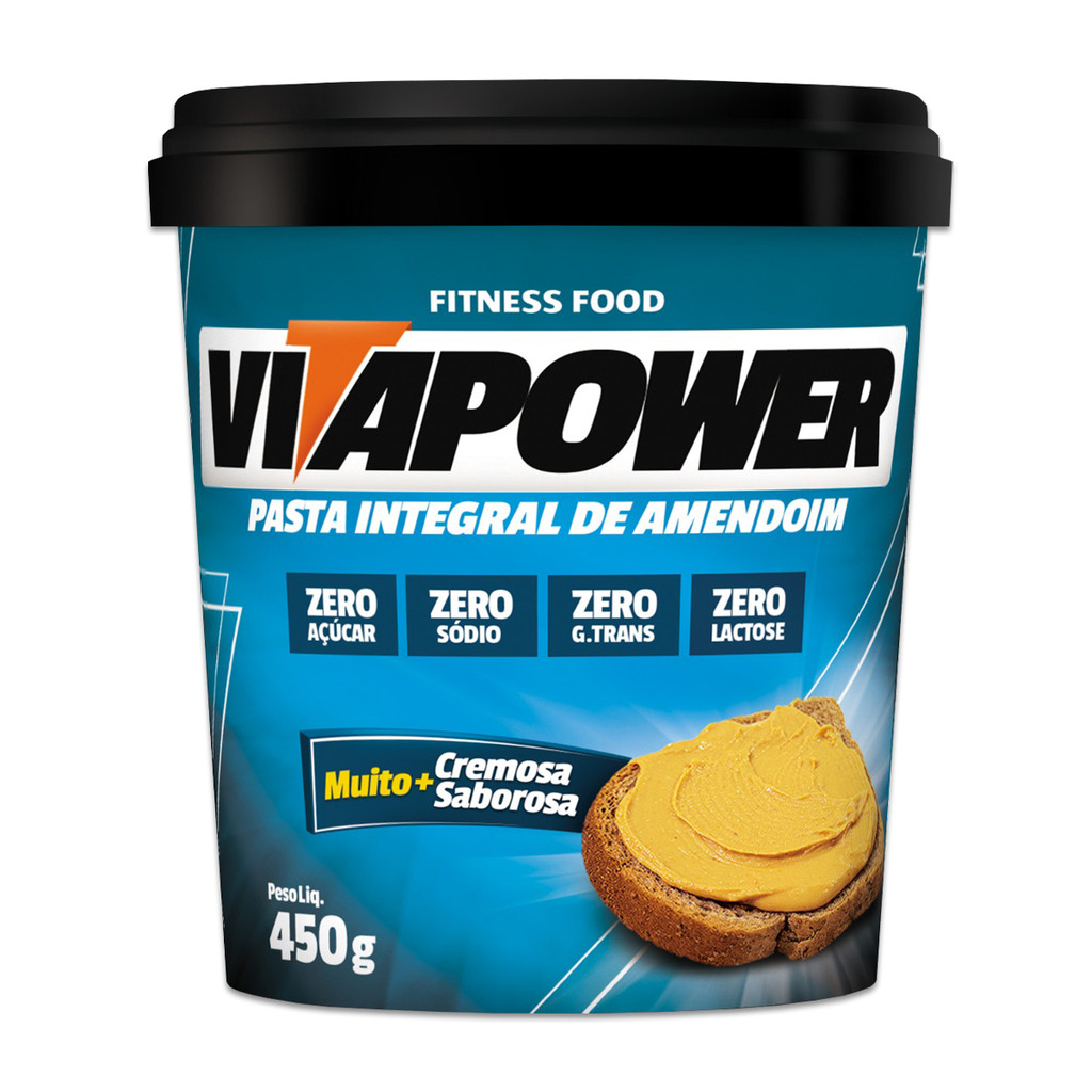 Pasta de Amendoim Vitapower Integral 450g